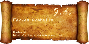 Farkas Arabella névjegykártya